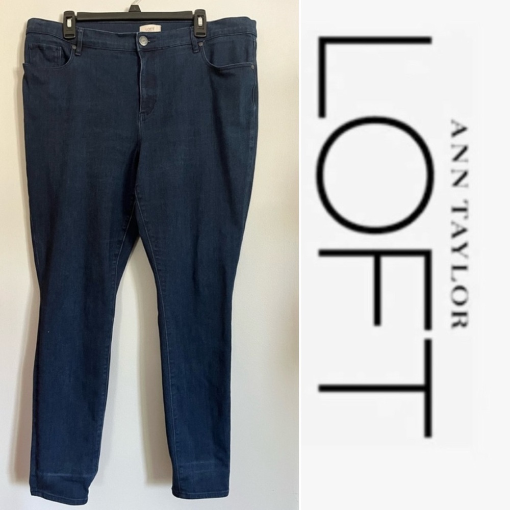 EUC LOFT Blue jegging Stretchy Denim size 16